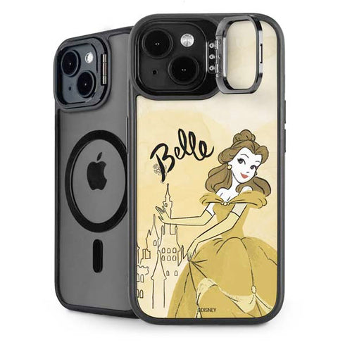 Disney Princess Belle Art iPhone 15 Kickstand Case